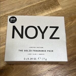 NOYZ LIMITED EDITION THE SOLID FRAGRANCE PAIR (love club/ unmute) 2X 0.24 oz